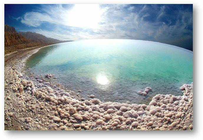 ما هو شكل البحر الميت