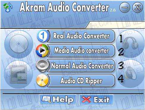 شرح برنامج akram audio converter